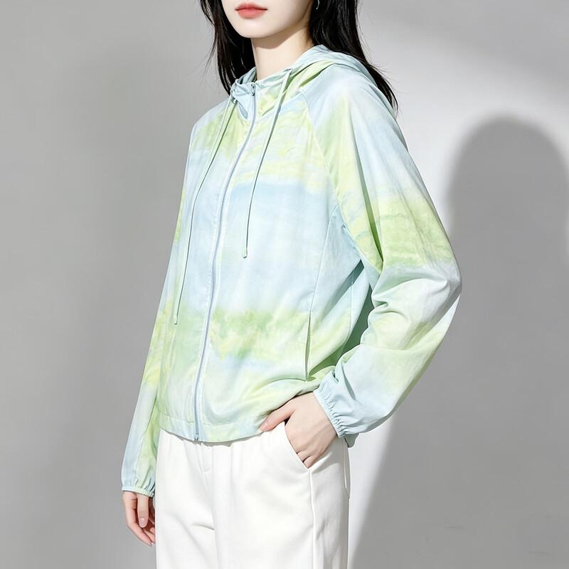 Women's Lightweight Mulberry Silk Hooded Sun Protection Cardigan