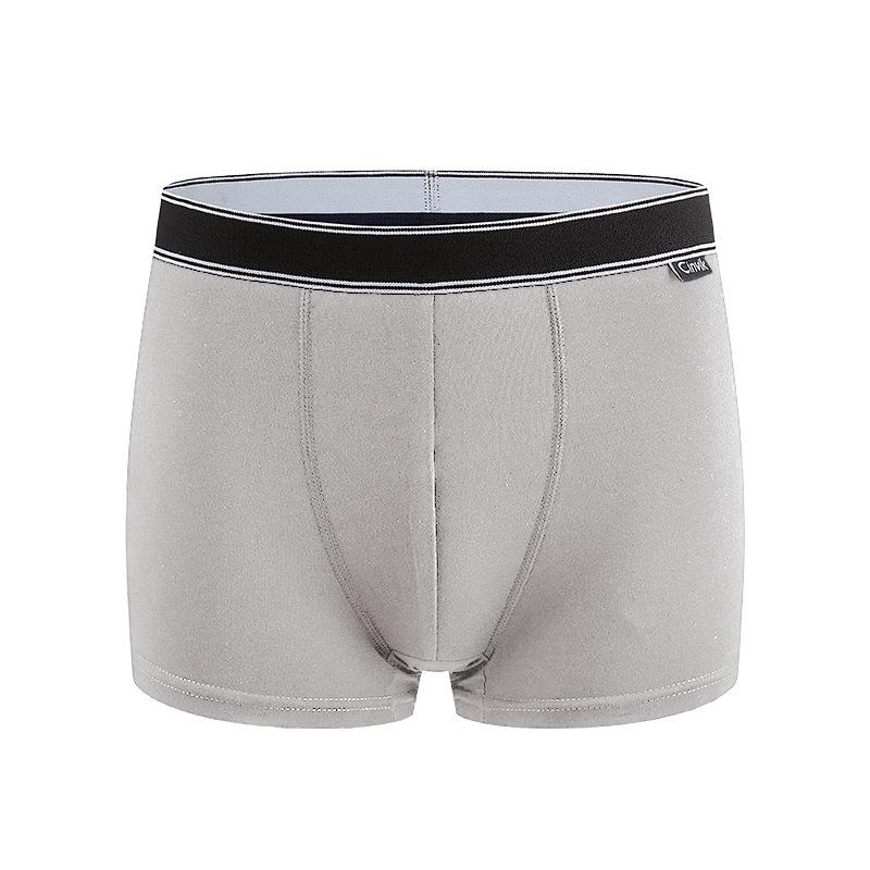 Men's Mid-Rise Pure Cotton Breathable Boxer Briefs - Youth Sports Trendy Style