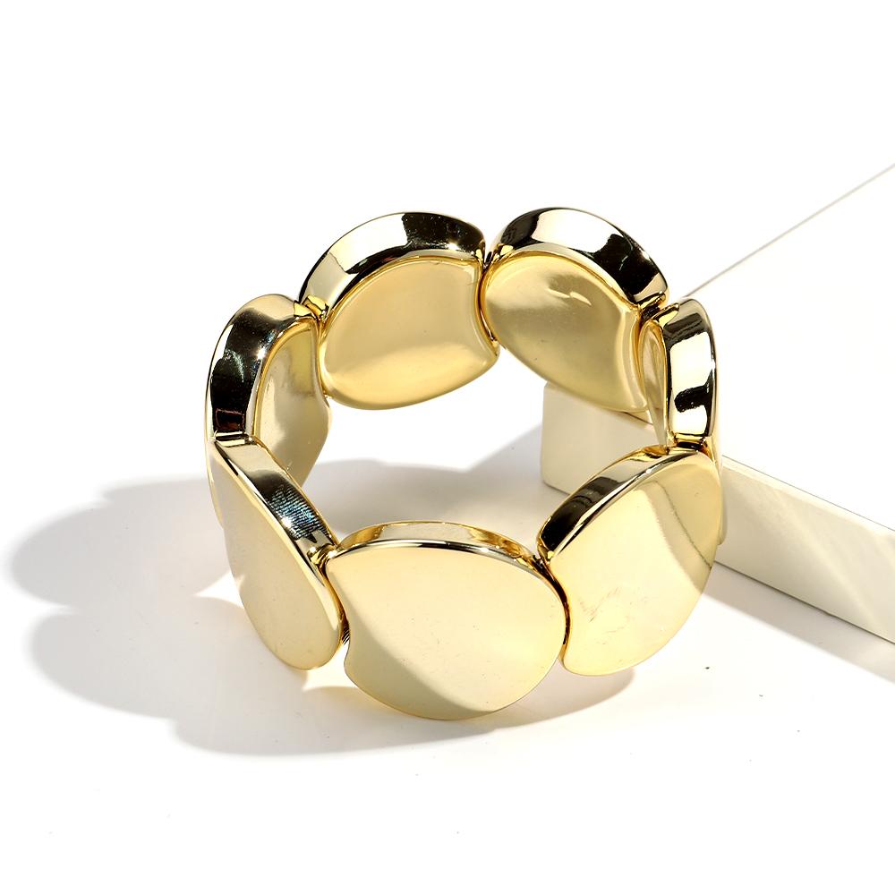 Round Spliced Elastic Rope Bracelets for Women European and American Fashion Simple Acrylic Bracelet Personalized Hand Jewelry