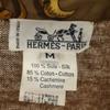 HERMES Made in Italy Old Overall handle Long sleeve Knit switching shirt Women Used