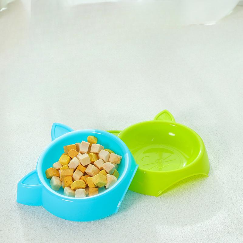Haustiernapf Hundenapf Katzenohr Einzelnapf Reisnapf Umkippsicher Hundenapf Katzenfutter-Napf Zubehör für kleine Hunde und Katzen