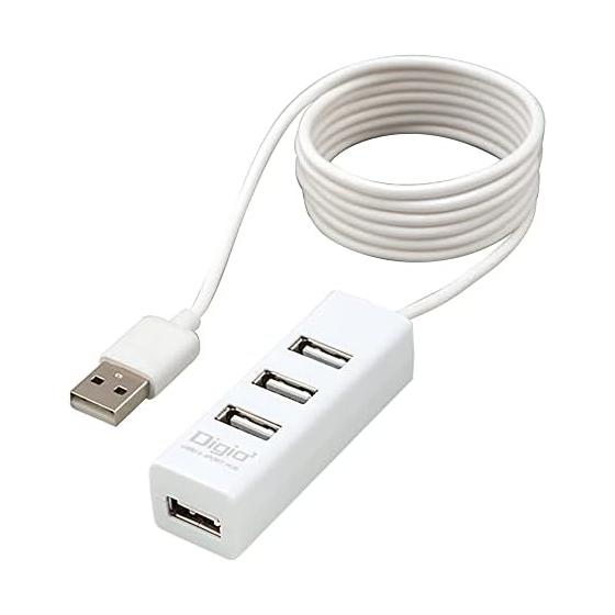 USB-концентратор Digio2 USB2.0 4 порта 120см белый