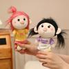 1419Cm Cute Human Figure Plush Pendant Stuffed Colorful Hair Male Female Keychain Decor Plushie For Bag Present
