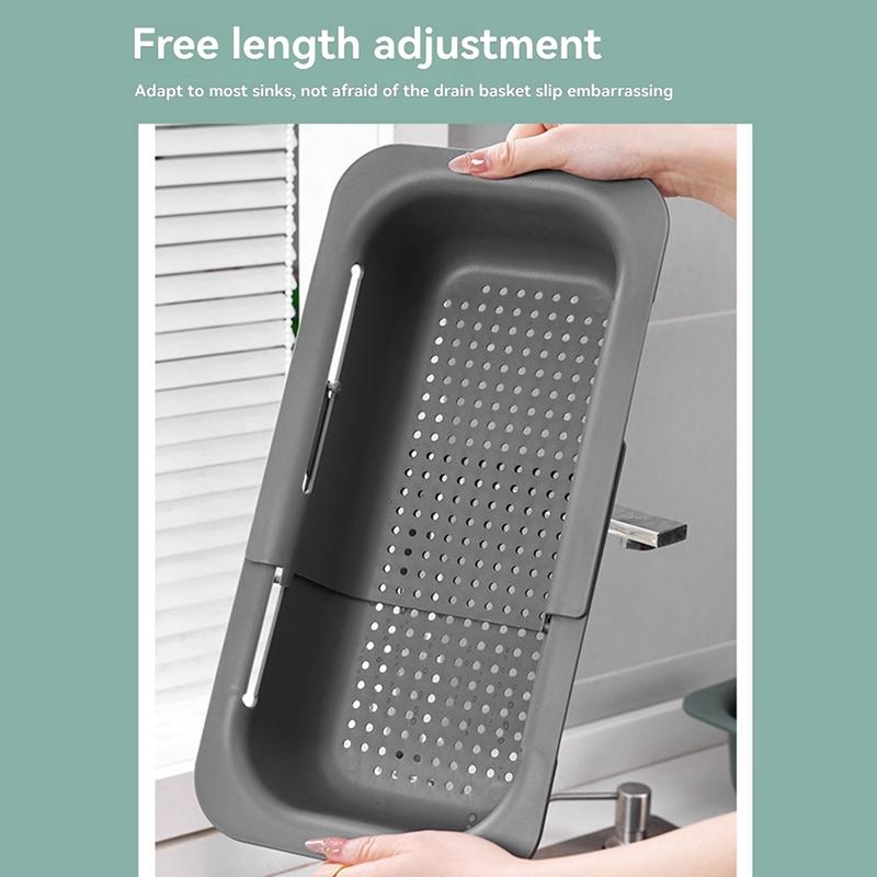 Good-The Fruit And Vegetable Filter Basket That Can Be Extended Above The Sink Can Be Washed By A Dishwasher.