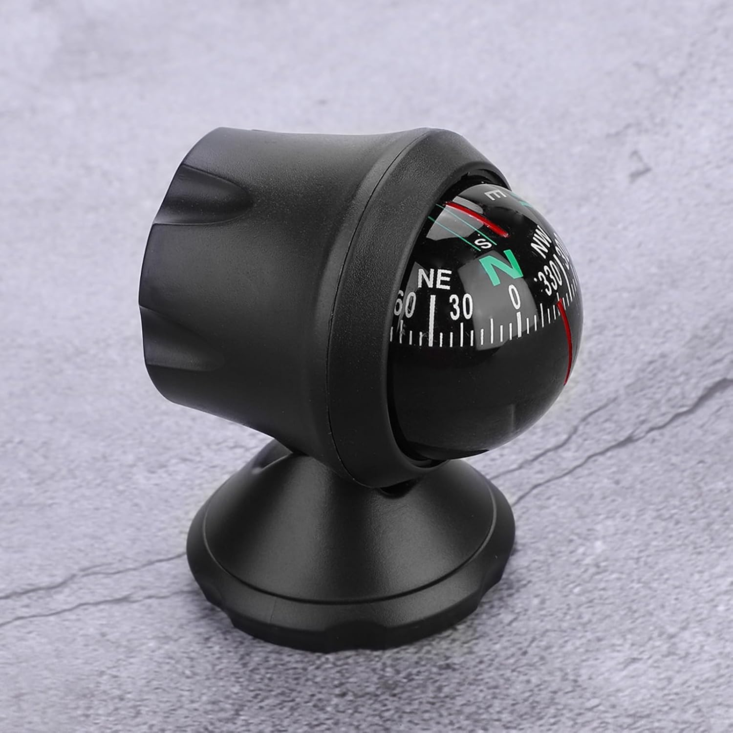 VGEBY Compass for Car, Pivoting Car Boat Navigation Explorer Mount Compass for Car Sea Marine Compass for Car with Bottom Stick Car Compass Dashboard