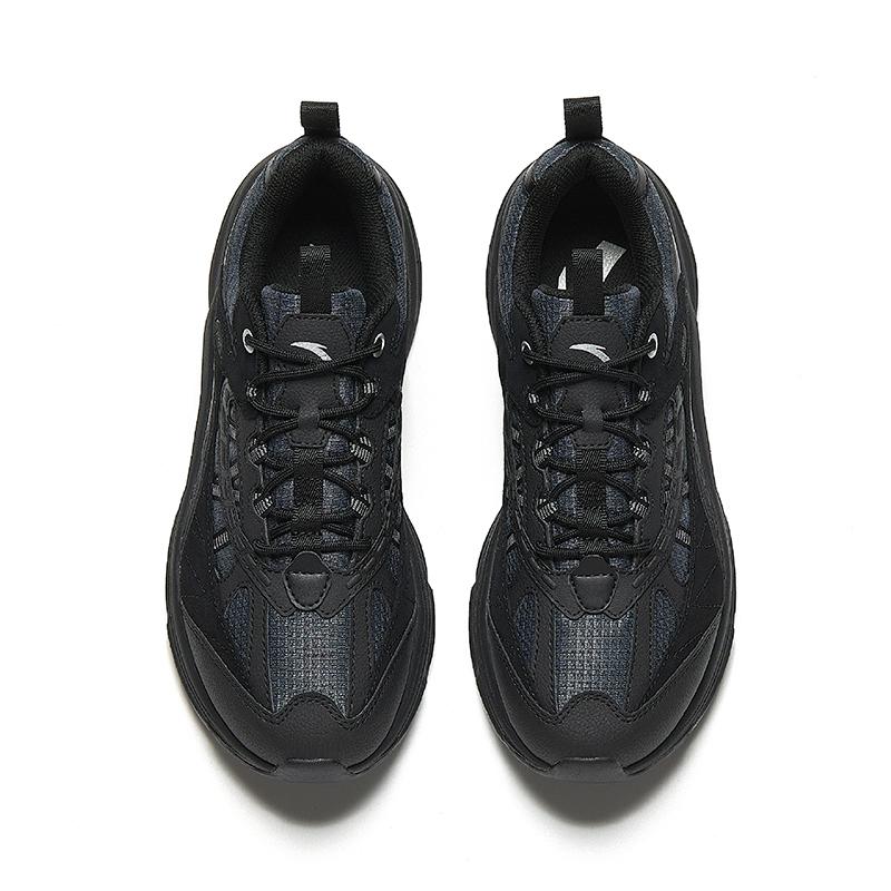 Anta Running Series Exploration Comfortable Non-Slip Wear-Resistant Shock Absorption Low-Top Casual Running Shoes Men Sneaker Black 912445585-3