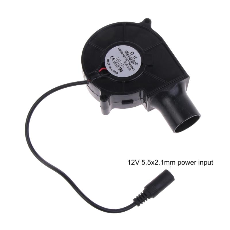 12V 7530 Soffiatori d'Aria Elettrici per Cottura Accendifuoco Ventola BBQ con Condotto d'Aria da 2,7 cm Ventola da Cottura Strumenti per Fornelli