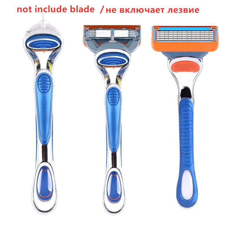 Handle 1Pcs 5-layer Shave Razor Blades for Men Handle for Gillettee Fusione Proglide
