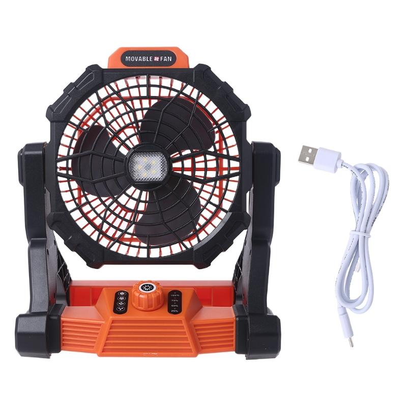 

Открытый кемпинг вентилятор со светодиодным фонарем и крючком USB аккумуляторная 7800mAh настольный вентилятор Подвесной вентилятор для палатки Путешествие Спальня
