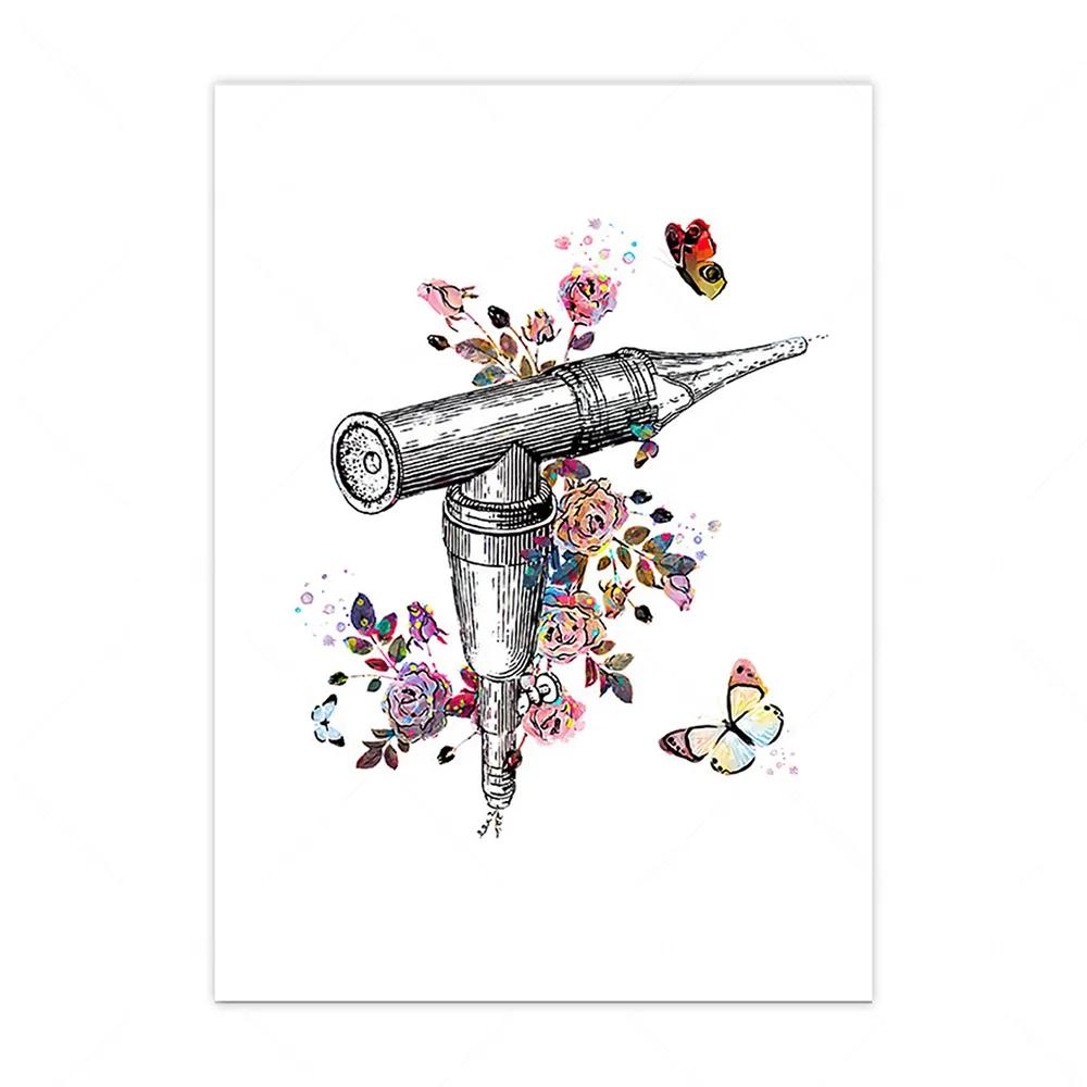 

Анатомическое внутреннее ухо, аудиология, улитка, настенная живопись на холсте, плакаты на скандинавскую тему и принты, настенные панно для декора медицинской клиники 21x30cm No Framed