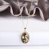 Hot Sale Virgin Mary and Child Theme Zirconia Charm Pendant Necklace Classic Man Woman Religious Jewelry Holiday Gift Accessory