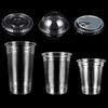 New 95mm Cup And Lids Plastic Transparent Disposable Cup Milktea Cup