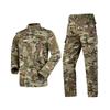 Mens Tactical Outdoor Training Suit Long Sleeve Camo Combat Uniform Windproof Breathable