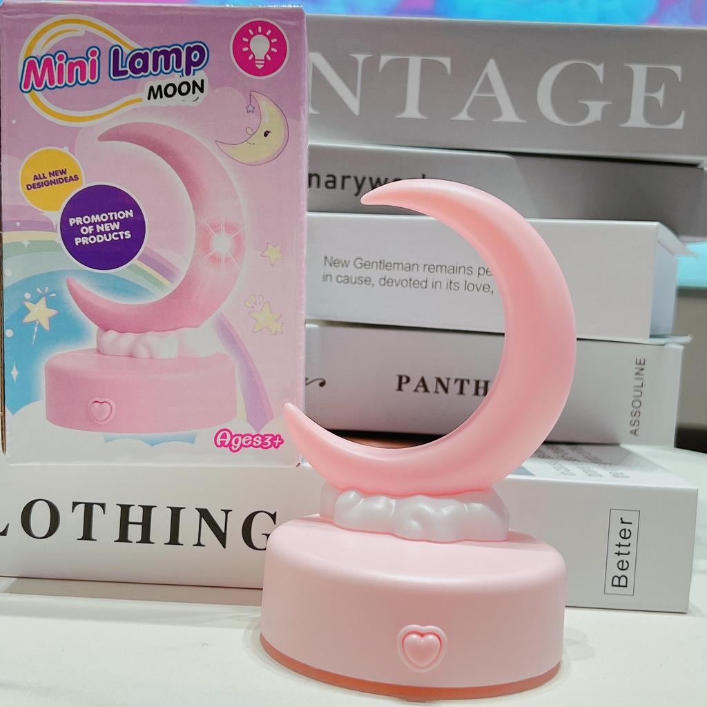 Crescent Moon Night Light: Cute DIY Table Lamp with Eye Protection - Perfect for Creating Atmosphere or As a Holiday Gift