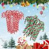 Christmas Hanging Ornament Glossy Xmas Tree Ornament Acrylic Candy Cane Ornament Lightweight Christmas Tree Hanging Decoration