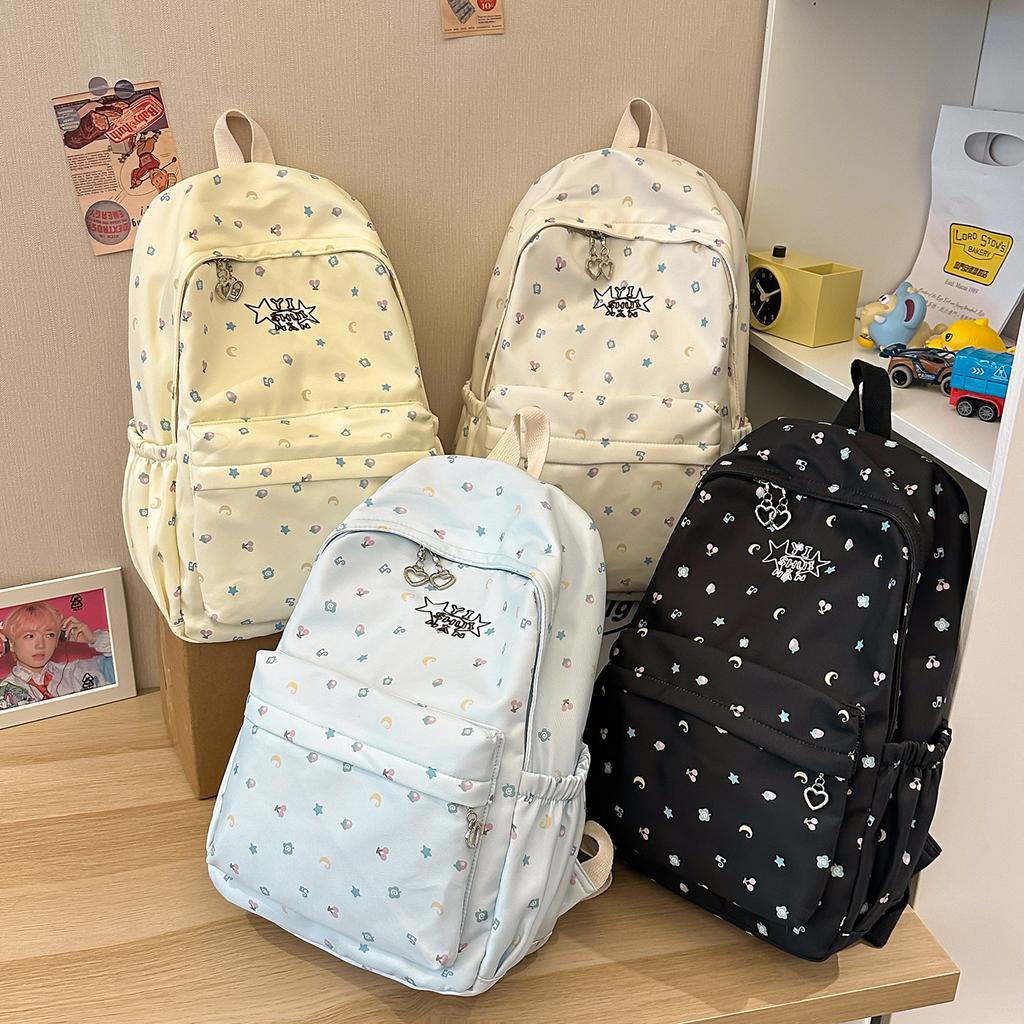 Schoolbag versatile Korean high-value sweet schoolbag for primary and secondary school students Girls heart backpack lightweight backpack for women