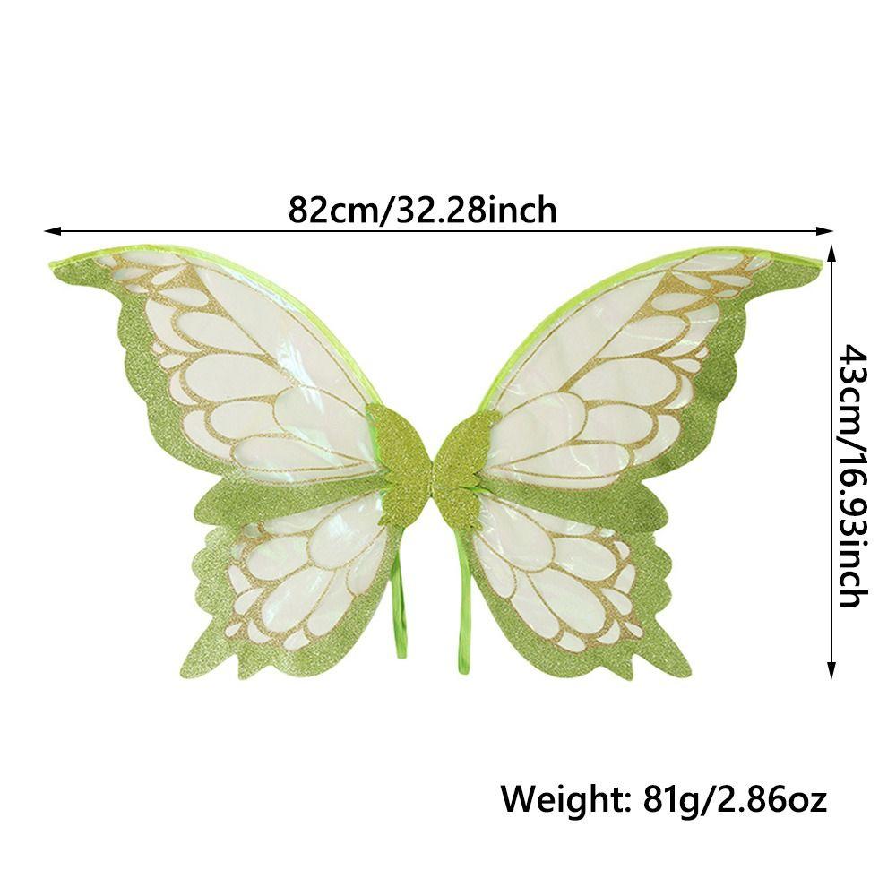 Sparkling Girls Angel Wings Adults Kids Halloween Costume Accessories Funny Fairy Wings