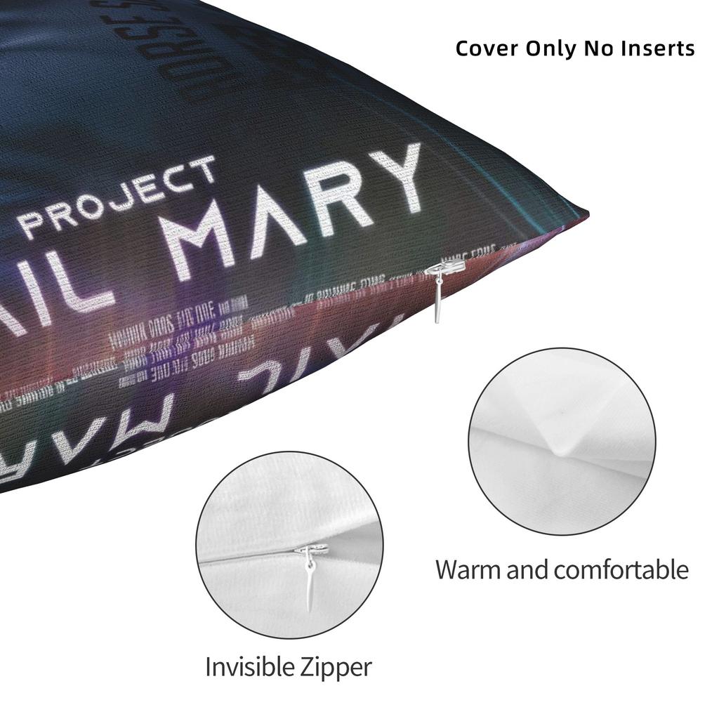 Ryland Grace Project Hail Mary Fan Concept Art Pillow Case Comfy Pillow Cover For Wedding Party Home Decor Funny Cushion Cover