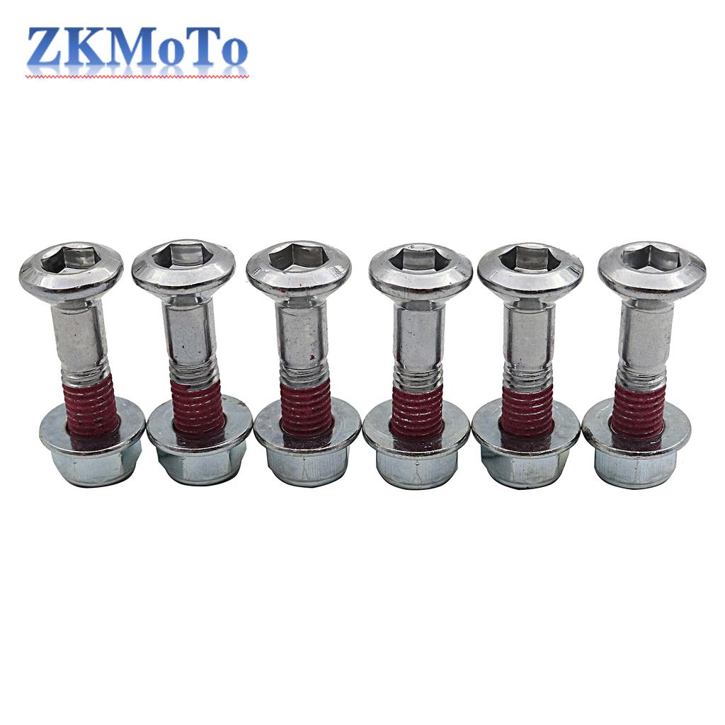 6pcs 8*25MM Sprockets Blots Kits Screws For HONDA SUZUKI KAWASAKI YAMAHA KTM RMZ DRZ YZF KXF KLX CRF Dirt Bike Pit Bike
