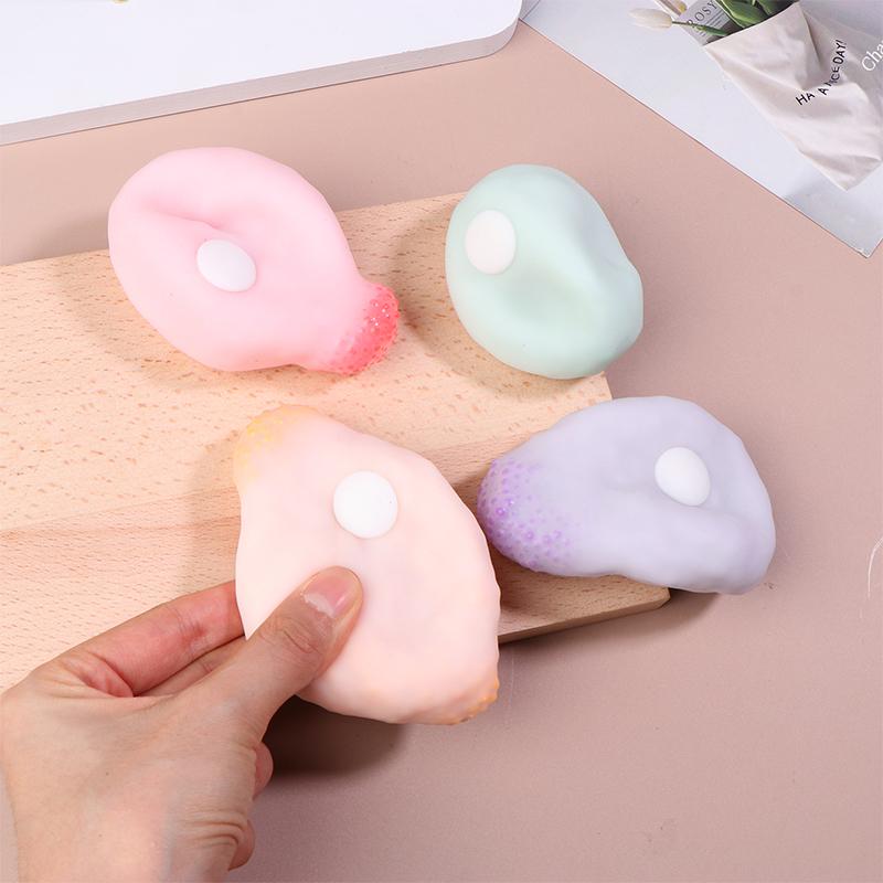 Squeeze Table Toys Plasticity Ice Skin Super Soft Ultra-Thin Feel Sticky Ball Light Squeez Stress Relieving Toy