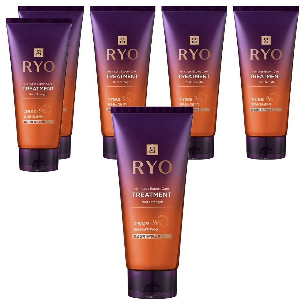 Ryeo Jayang Yunmo 9EX Hair Loss Symptom Specialized Care Root Strengthening Hair Treatment 330ml 6 pcs