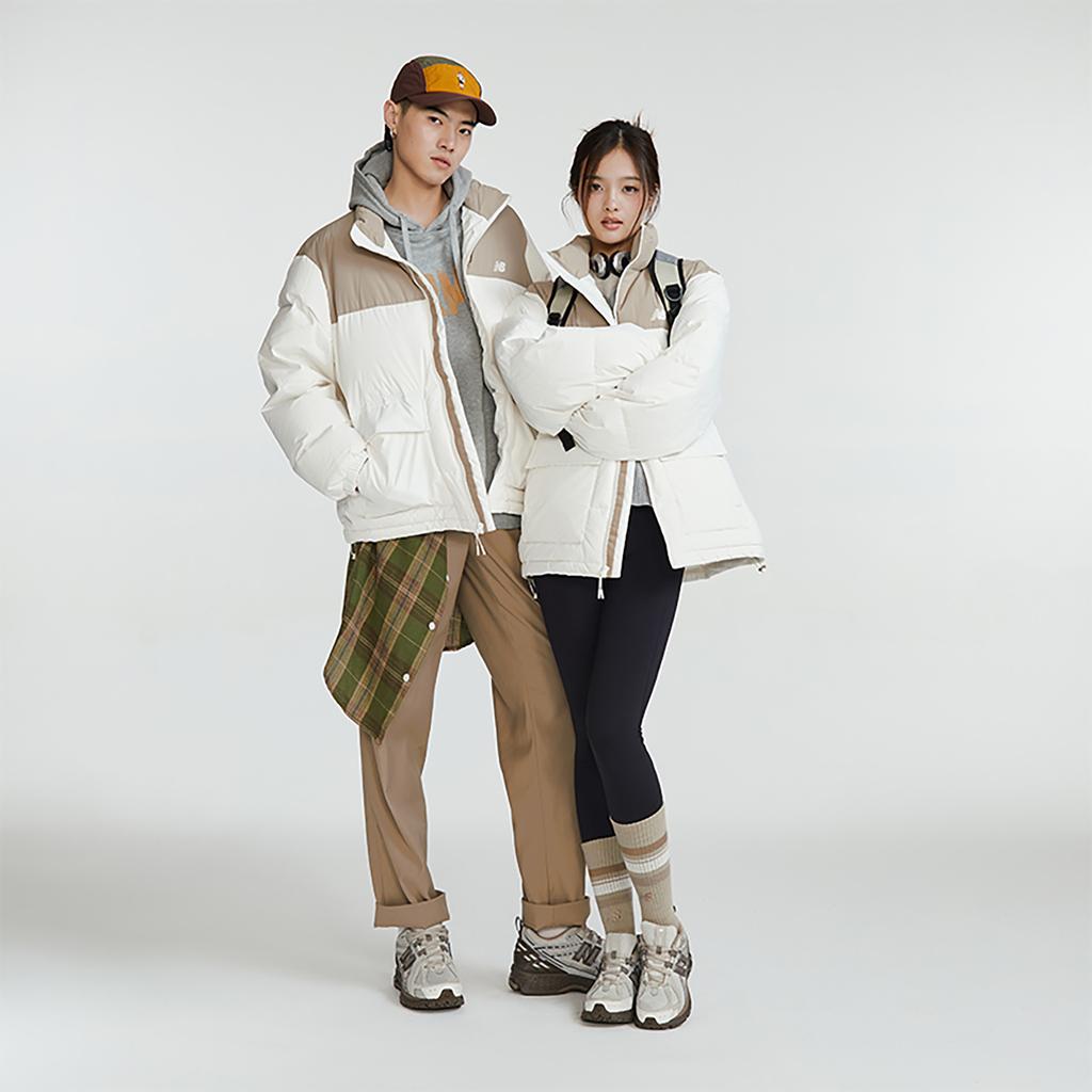 New Balance Down Jacket Unisex Khaki/White AMJ34304-CIC