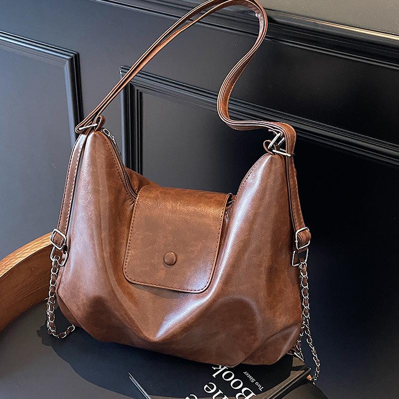 

Сумка Premium Sense Retro большой вместимости женская сезонная сумка для поездок на работу на два плеча сумка-тоут на одно плечо коричневый