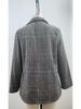 2024 Women's Retro Houndstooth Lapel Cardigan Jacket - Casual European & American Autumn/Winter Fashion