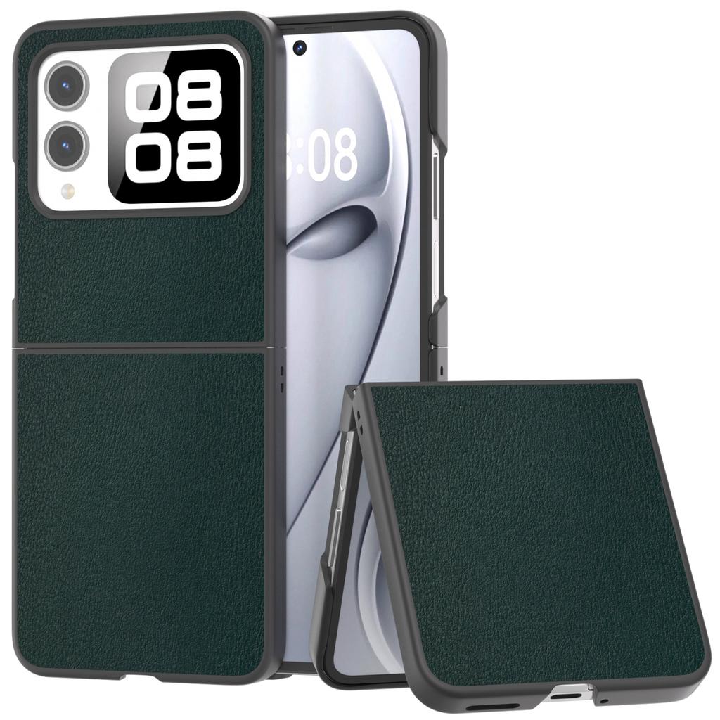 For Huawei nova Flip 5G Case Anti-Scratch PU Leather Coated PC Phone Cover
