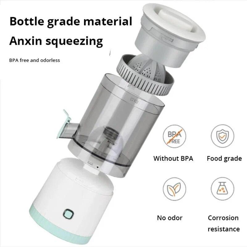 Portable Usb Automatic Juicer Small Multifunctional Juice Residue Separation And Charging Bidirectional Spiral Juicer Cup