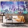 Duluxykl Halloween Garage Door Cover Banner 15x8ft Glow Skeleton