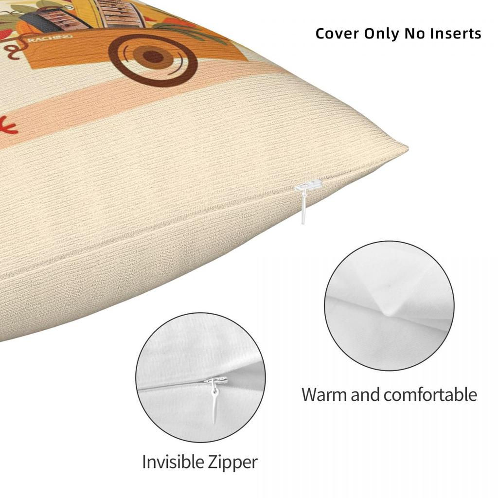Thanksgiving Day Turkey Pillow Cover Soft Pillow Case Cushion Cover Fashion Graphic Pillowcases For Office Car Home Decorative