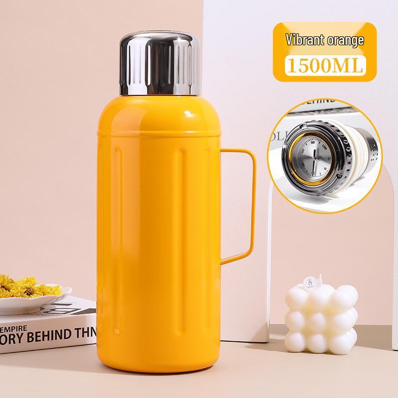 Zhenmei Smart Thermos with Temperature Display and Handle - Tea Separator Stewing Pot for Home Use