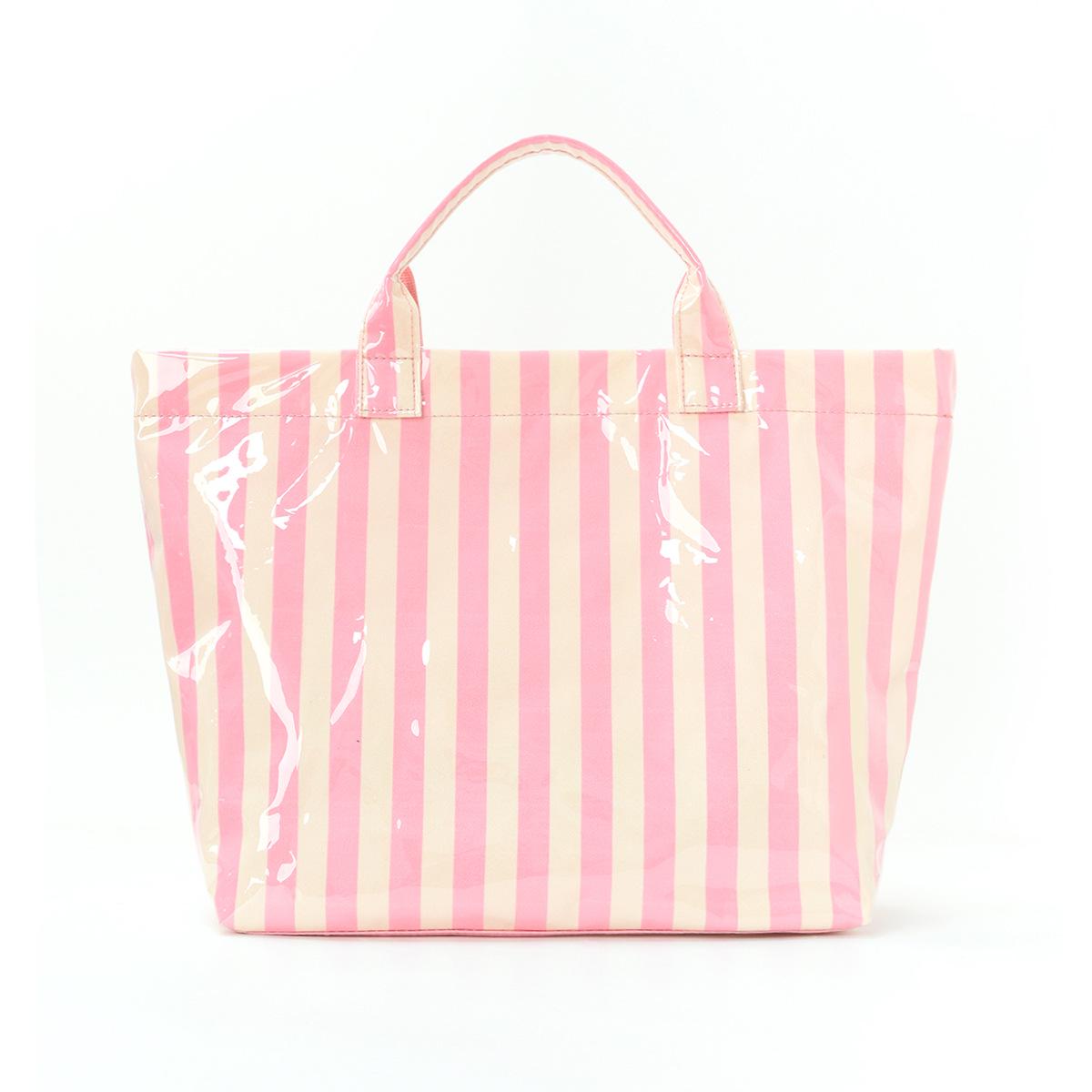 Lightweight Striped Tote Bag: Large Capacity, Portable Travel & Commuter Shoulder Bag