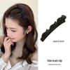 Korean Celebrity Style Hairpin: All-Match Bangs Clip, Braided Duckbill Headdress, Women’s Japanese & Korean Ins Bookmark.