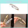 18k Gold Plated Zircon Letter Cuff Bracelet For Women Fashion Accessories