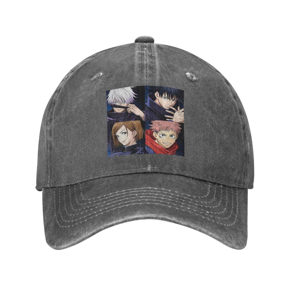 Megumi Bester Freund Jujutsu Kaisen Sukuna Anime Denim Stoff Kappe Lässige Baseballkappen Hut Sommer Unisex Baseballkappen