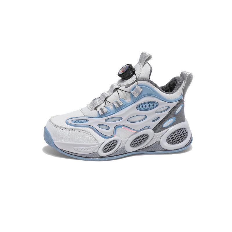 Boys' Breathable Mesh Basketball Shoes - Autumn 2024 New Running Shoes for Primary School Students