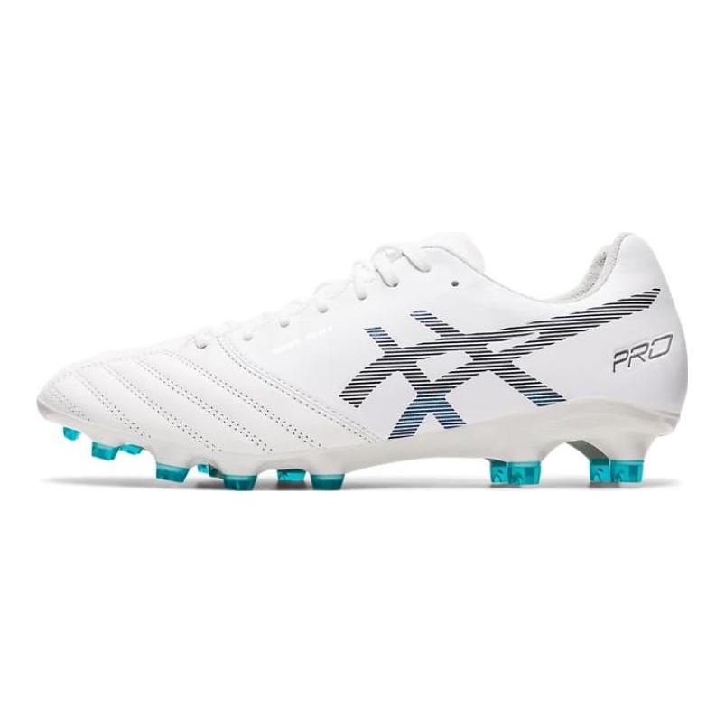 Asics DS LIGHT X FLY PRO Artificial Leather Soccer Shoes White Blue 1101A025-100