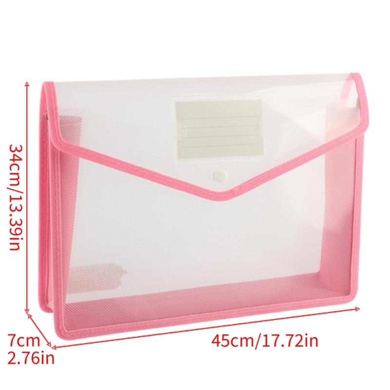 File Folder Wallet Hold 600 Sheets Horizontal/Vertival Folder Water Resistant File Pocket Document Organizers For Office