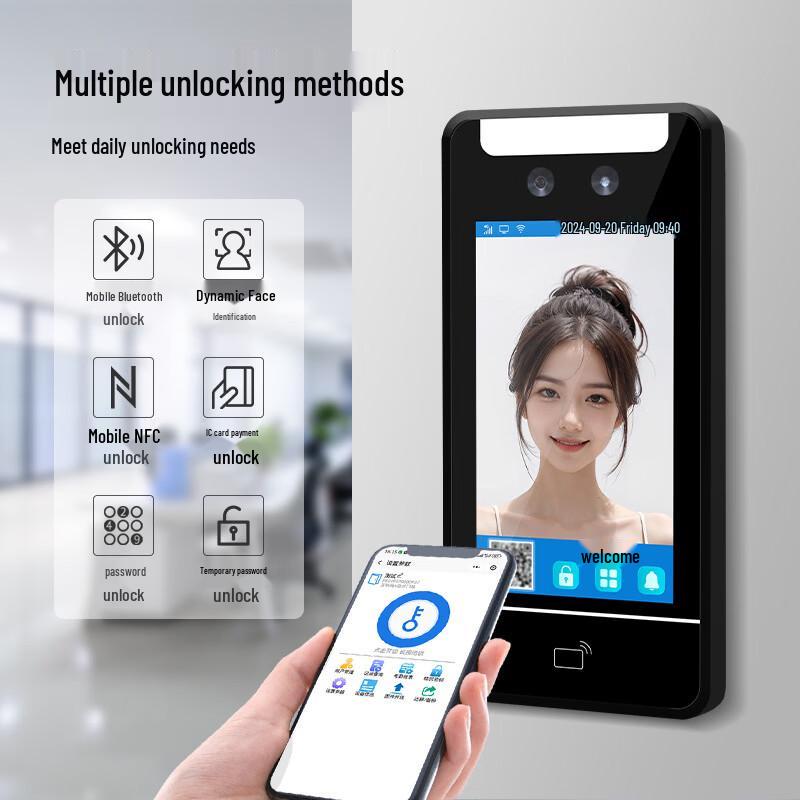 Face10 Fingerprint WiFi Face Recognition Access Control System CN Plug (adapter Included)
