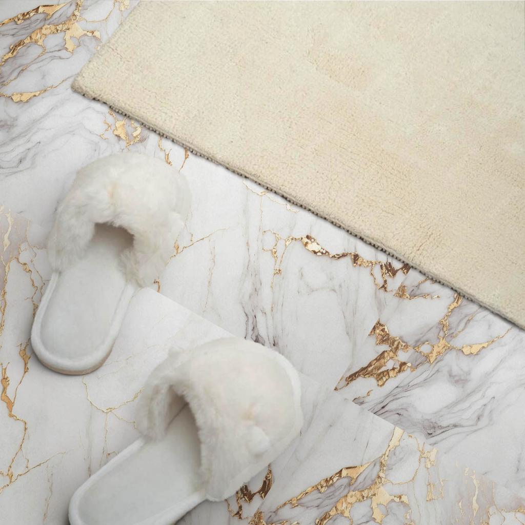 Paczka Kafelków Winylowych Z Nadrukiem Elegancki Marmur Z Żyłkami 10X40X20 Cm