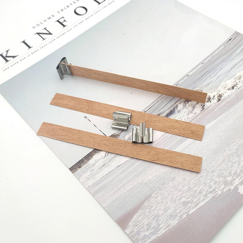 Original Wooden Chip Wick for Smokeless Scented Candles - DIY Handmade Wax Material