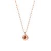 WEB Limited K18 Pink Gold Diamond Necklace [Ester] (0.15ct) 0442-7935-0015-0000