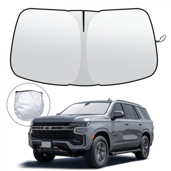 Car Windshield Sun Shade Cover For Chevy Tahoe 2015-2020 Foldable UV Block Visor
