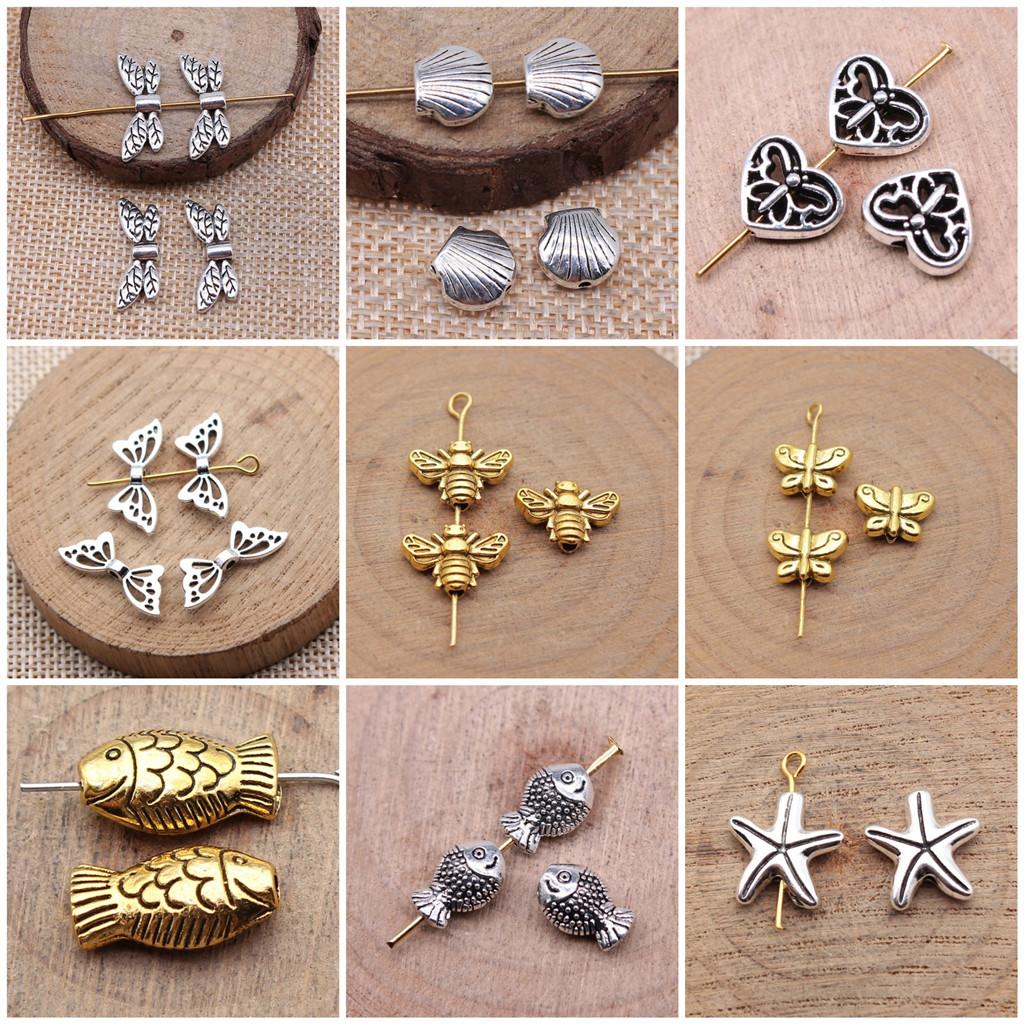 Ocean Animal Tiny Hole Beads For Bracelet Necklace Jewelry Making Craft Findings