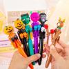 Funny Boxing Pumpkin Ballpoint Pen Halloween Gifts For Kids Pumpkin Devil Xmas Santa Snowman Pen Happy Halloween Party Favors