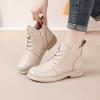 100% Genuine Leather Shoes Women Ankle Boots Spring Autumn Retro Soft Cow Leather Brand Ladies Single Boots Mother Shoes Plus Size 41