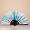Holographic Folding Fan Pvc Glitter Laser Taiji Fan Dancing Clap Fan For Kung Fu Concerts And Rave Parties Colorful Accessory