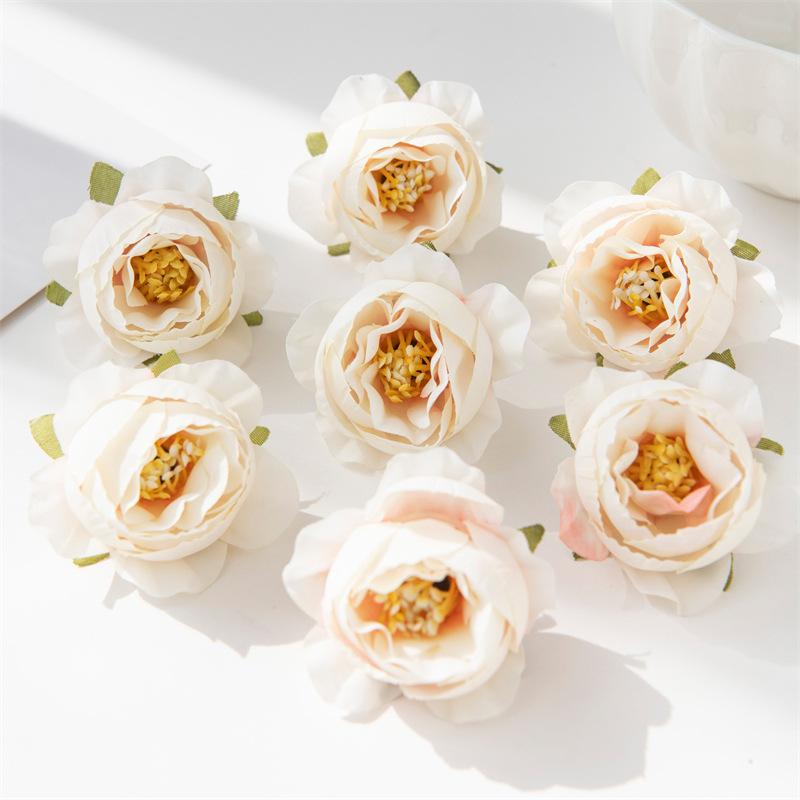 Fiori di Rosa Artificiali Fatti a Mano Materiale per Ghirlande Fai da Te Stile Ins Floreale Vintage Tea Decorazione Matrimonio Fiori Finti Oggetti di Scena per Foto Fiori Finti